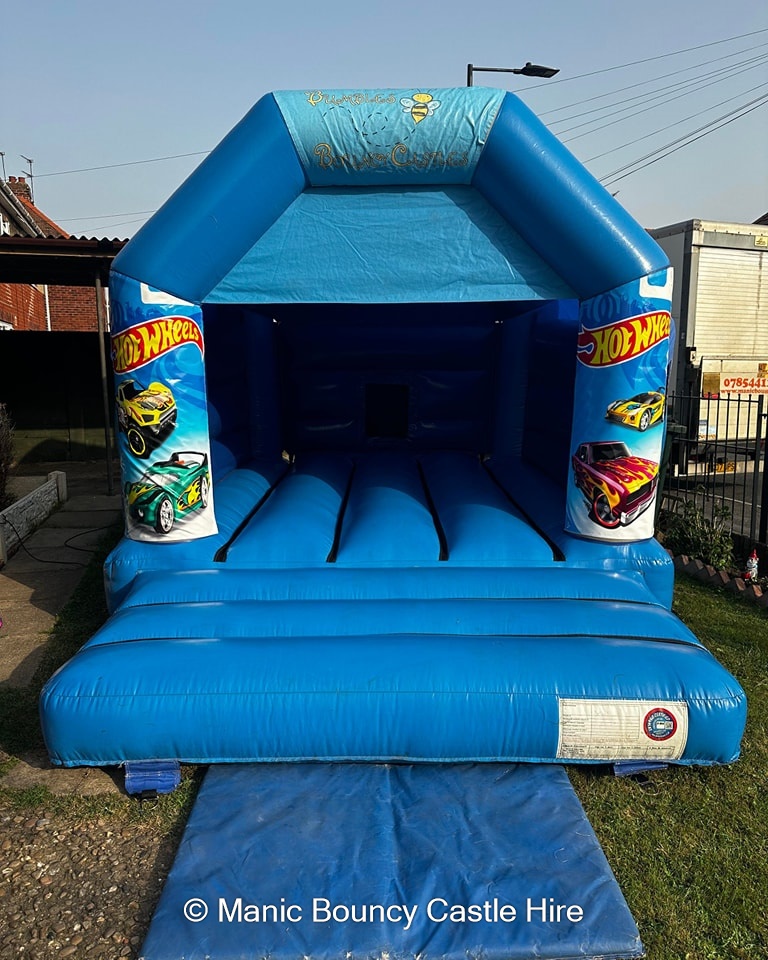 Blue disco castle (any theme ) - Bouncy Castle Hire, Soft Play Hire ...